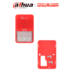 DAHUA WISUALARM PAQUETE DHI-HY-1500 - El paquete incluye: sirena estrobo direccionable y la base de instalación