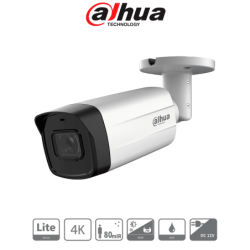 DAHUA DH-HAC-HFW1801TMN-I8-A-S3 - Camara Bullet 4K /  Tecnología Super Adapt /  Lente de 2.8 mm con Apertura Hasta 106 Grados
