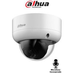DAHUA DH-HAC-HDBW1801EAN-A - Cámara Domo Antivandálica 4K /  Micrófono Incorporado /  Iluminación IR de Hasta 40 Mts