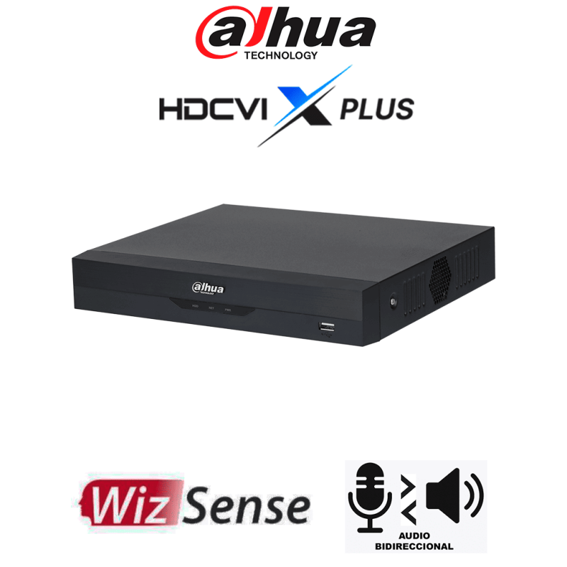 DAHUA DH-XVR5108HS-4KL-I3 / T - DVR 4K de 8 Canales WizSense /  HDCVI X PLUS /  Audio Bidireccional /  Acupick /  SMD Plus