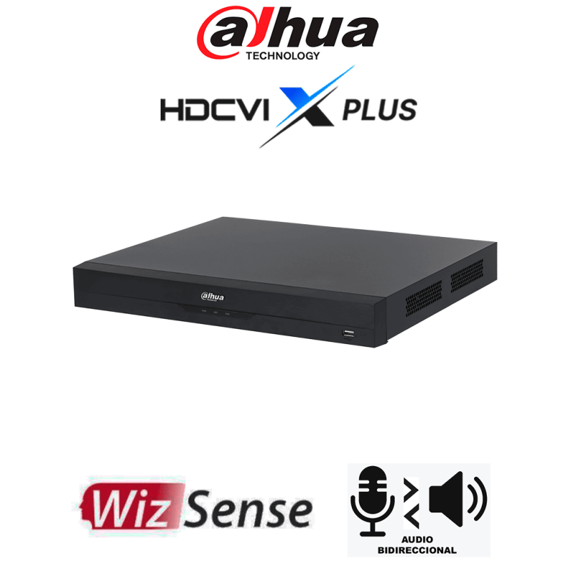 DAHUA DH-XVR5232AN-4KL-I3 / T - DVR de 32 Canales 4K WizSense /  Audio Bidireccional /  Canales con Reconocimiento Facial