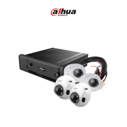 DAHUA AUTOBÚS INTELIGENTE - Paquete de solución móvil IP que incluye: 1 grabador móvil IP de 8 canales, 2 cámaras IP para conteo