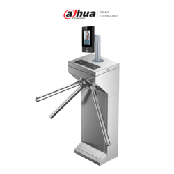 DAHUA ASI6214SDASGG100 - Kit Biométrico Facial con Torniquete Inteligente Bidireccional, Capacidad para 6,000 Rostros, 6,000 Hue