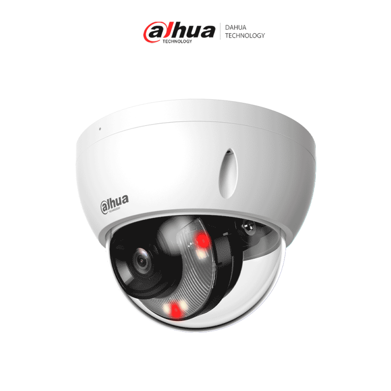 DAHUA DH-IPC-HDBW2849E-S-IL -Cámara IP Domo Antivandálica 4k /  8 Megapíxeles /  Iluminador Dual / SMD Plus