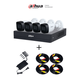 DAHUA PAQ-DH-XVR1B04-I-T-DH-HAC-HFW1200CN-A - Paquete Armado Dahua /  Incluye Grabador DH-XVR1B04-I-T