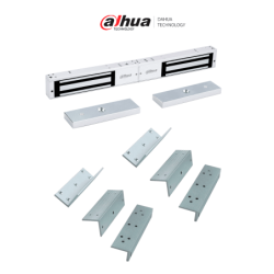 DAHUA PAQASF280D- Kit Chapa Magnética ASF280B con Soporte ZL ASF500ZL| 280 Kg ( 600 Lb) por lado, Para Control de Acceso