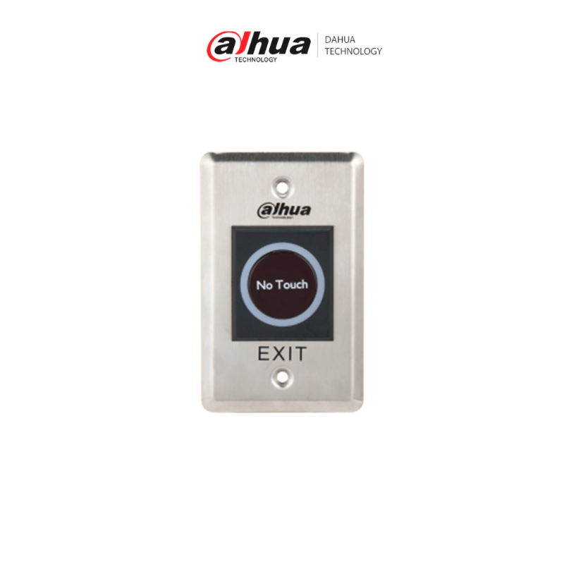 DAHUA DHI-ASF909-V1 - Botón de Salida sin Contacto, con Indicador LED, Acero Inoxidable, 12VCC, Función NC