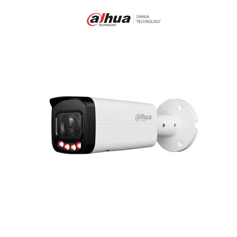 DAHUA DH-IPC-HFW2449T-ZAS-IL- Cámara IP Bullet de 4 MP /  Iluminador Dual / WizSense /  Lente Motorizado de 2.7 a 13.5mm