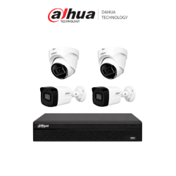 DAHUA KIT NVR1104HS-P-S3 / H - NVR de 8 Megapixeles /  4k /  4 Canales IP /  4 puertos PoE /  Smart H.265+
