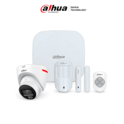 DAHUA PAQUETE HOME SECURITY - Paquete de intrusión diseñado para videoverificación, Incluye: KIT de intrusión inalámbrico + Cáma