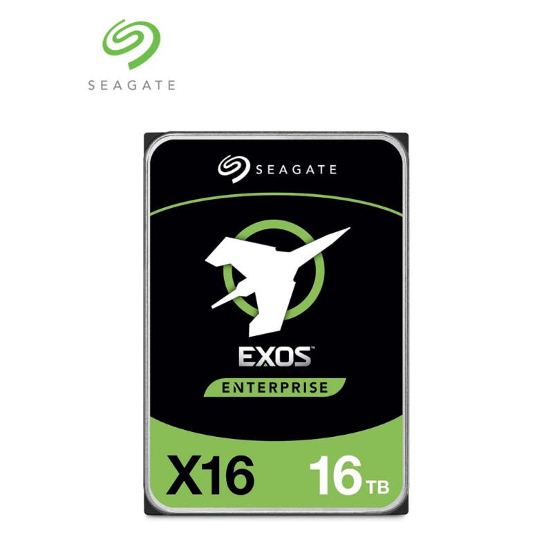 SEAGATE ST16000NM001G - Disco duro de 16 TB Exos, 7200 RPM, SATA3 6GB / s, 64 MB, recomendado para videovigilancia  /  NAS