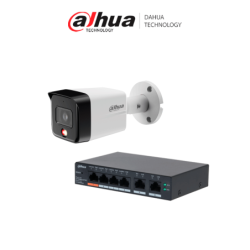 DAHUA DH-CS4006-4ET2ET-60 - 1 Switch PoE de 6 Puertos Administrable con 4 PoE y 2 uplink / 65 W PoE