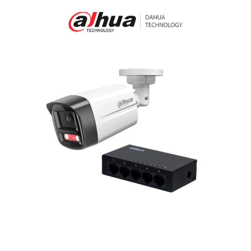 DAHUA PFS3005-5GT - 1 Switch Gigabit de 5 Puertos No Administrable /  Capa 2 /  10 / 100 / 1000 Base-T /  Carcasa Metalica