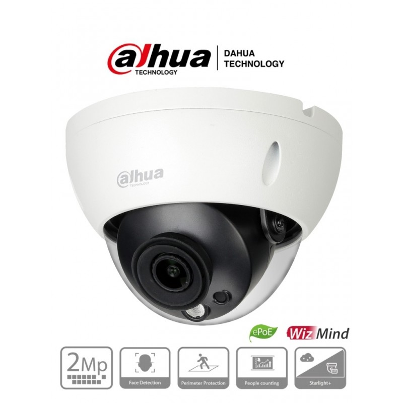 DAHUA IPC-HDBW5241RN-ASE - Cámara IP Domo 2 Megapixeles/ con IA/ Lente de 2.8mm/ H.265/ Detección de Rostros/ IR 50 Metros DAHUA IPC-HDBW5241RN-ASE - Cámara IP Domo 2 Megapixeles/ con IA/ Lente de 2.8mm/ H.265/ Detección de Rostros/ IR 50 Metros