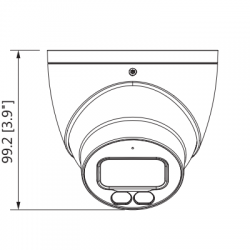 DAHUA IPC-HDW5442TM-AS-LED - Camara IP Domo Full Color 4MP/ Lente de 2.8mm/ 113 Grados/ H.265/ Inteligencia Artificial